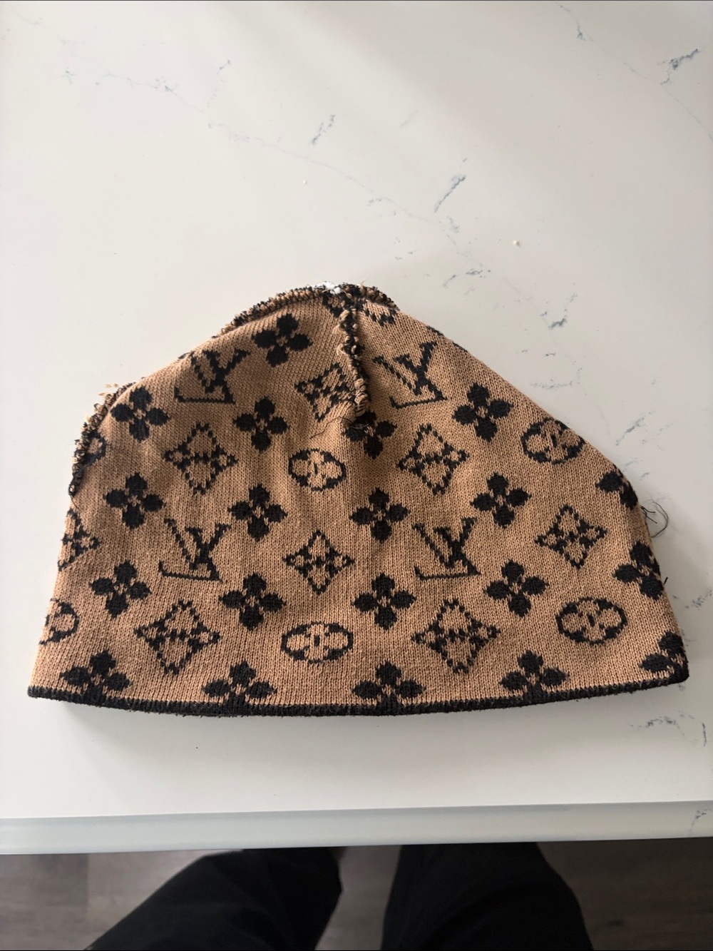 Monogram Beanie Hat - Picture 3 of 6